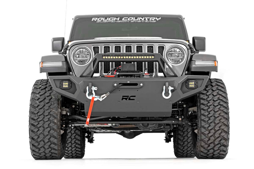 Rough Country Front Winch Bumper compatible with Jeep Gladiator Jt/Wrangler Jk & Jl 10585