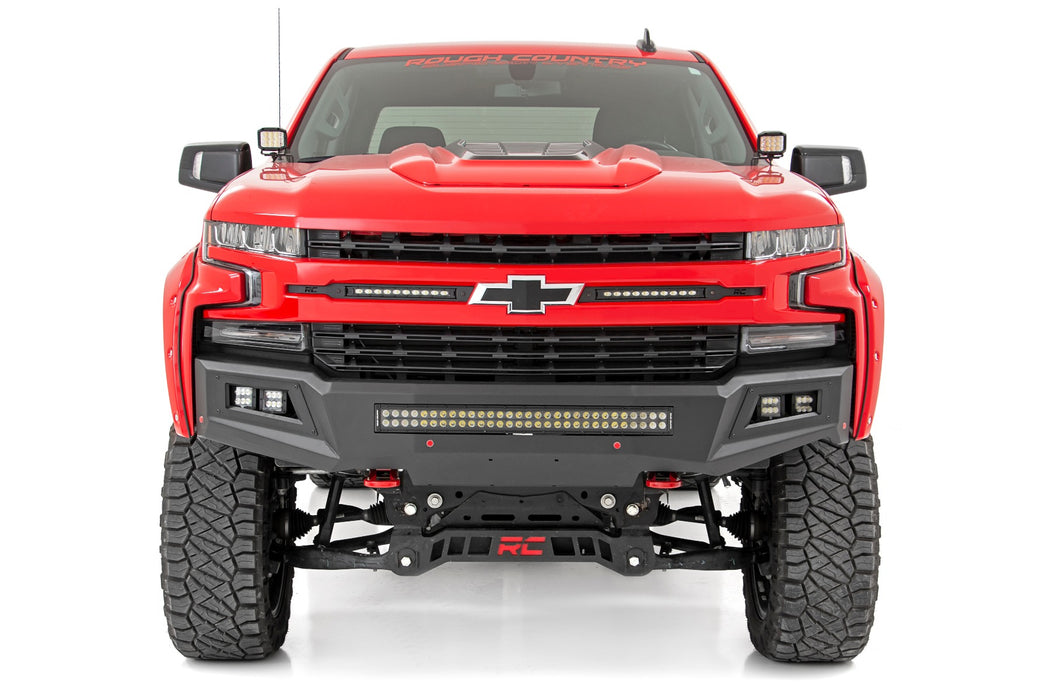 Rough Country Led Light Kit Ditch Mount 2" Black Pair Spot Chevy Silverado 1500 (19-23) 70841