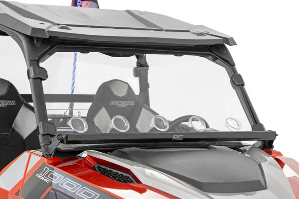 Rough Country Vented Full Windshield Scratch Resistant Fits Polaris General/General Xp 98262010