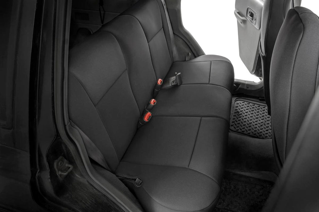 Rough Country Seat Covers Detachable Headrest Fr & Rr compatible with Jeep Cherokee Xj (97-01) 91023