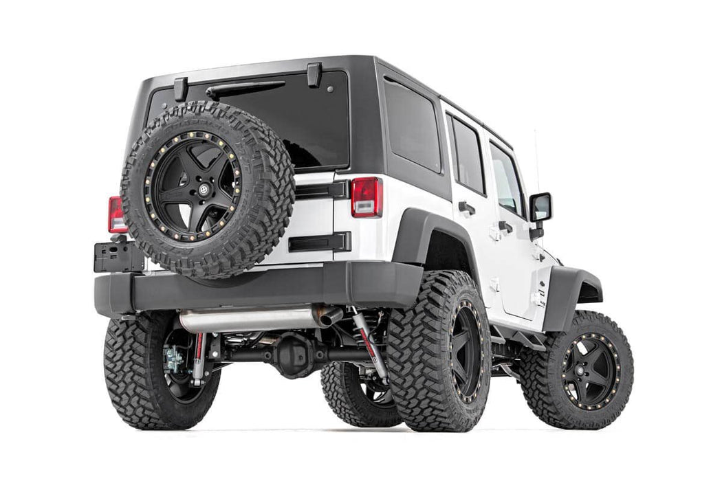 Rough Country Contoured Drop Steps 4 Door compatible with Jeep Wrangler Jk 2Wd/4Wd (07-18) 90765B