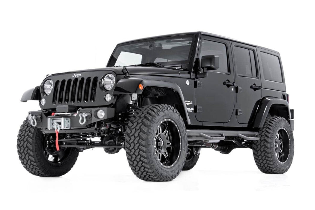 Front Hybrid Stubby Bumper | Fog Mounts | compatible with Jeep Wrangler JK (07-18)