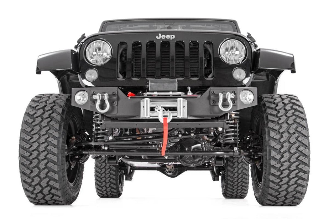 Front Hybrid Stubby Bumper | Fog Mounts | compatible with Jeep Wrangler JK (07-18)