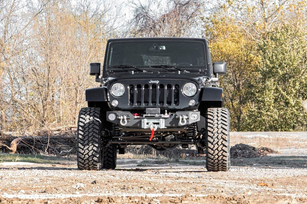 Front Hybrid Stubby Bumper | Fog Mounts | compatible with Jeep Wrangler JK (07-18)