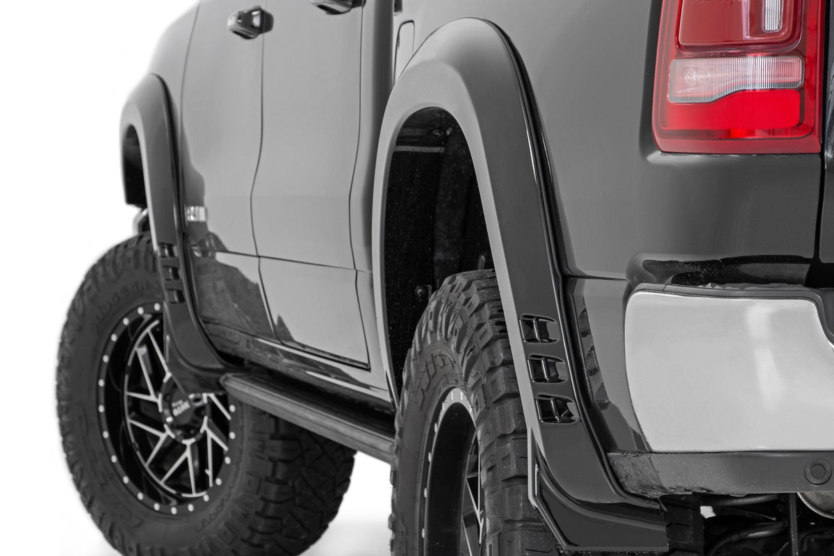 Rough Country Sf1 Fender Flares Silver Fits RAM 1500 2WD/4WD (2019-2023) F-D319201-JSC