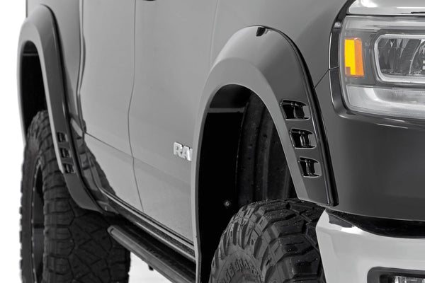 Rough Country Sf1 Fender Flares Gw7 Bright White Fits RAM 1500 2WD/4WD (2019-2023) F-D319201-GW7
