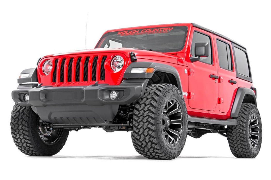 Rough Country 2.5 Inch Lift Kit Spacers compatible with Jeep Wrangler Jl 4Wd (2018-2023) 67700