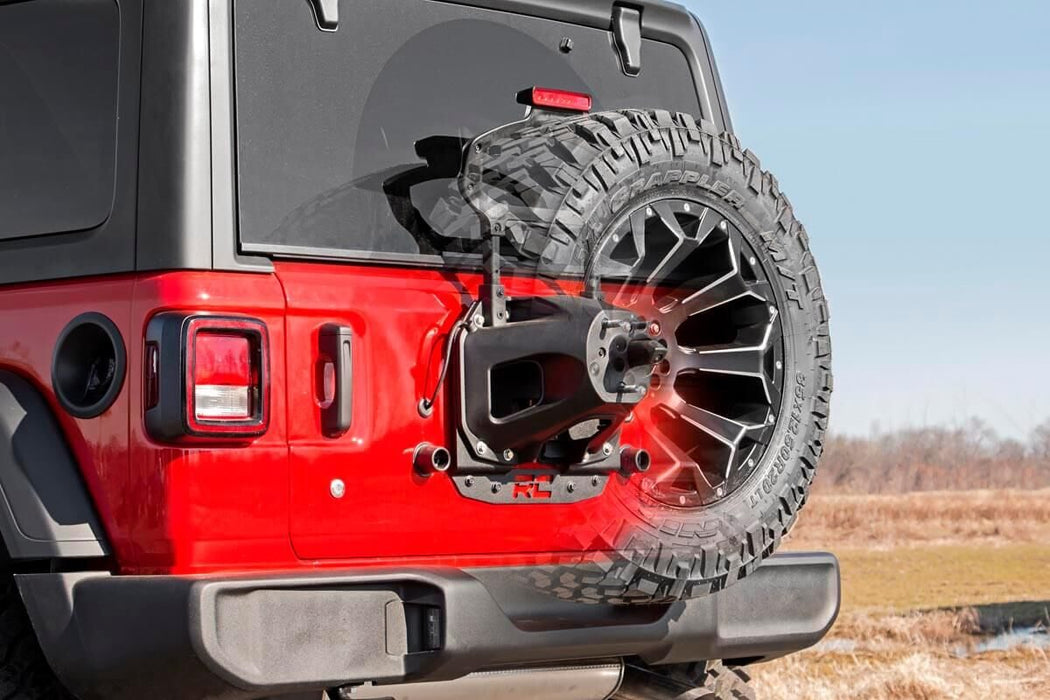 Rough Country Tire Carrier Relocation Plate No Prox compatible with Jeep Wrangler Jl (18-23) 10529