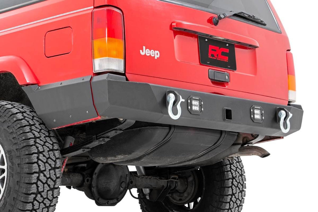 Rough Country Rear Bumper compatible with Jeep Cherokee Xj 2Wd/4Wd (1984-2001) 110504