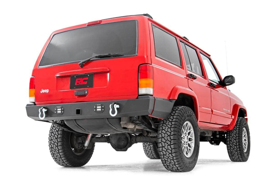 Rough Country Rear Bumper compatible with Jeep Cherokee Xj 2Wd/4Wd (1984-2001) 110504