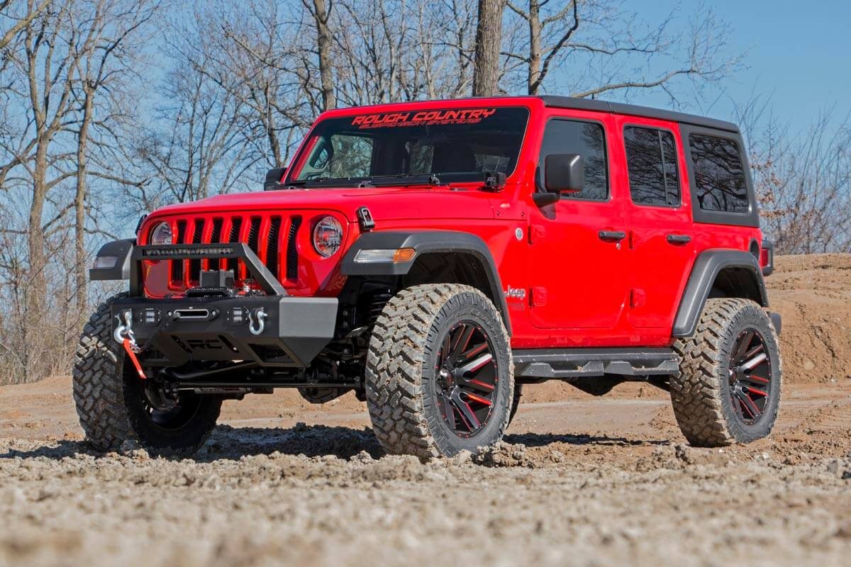 Rough Country 3.5 Inch Lift Kit Adj Lower Fr D/S Vertex Fits Jeep Wrangler Jl (18-23) 65550