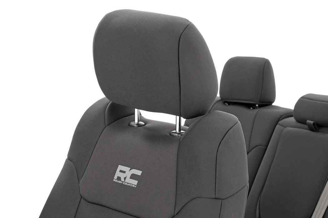 Rough Country Seat Covers FR w/ Console Cover and Rear Fits toyotaTundra (14-21)