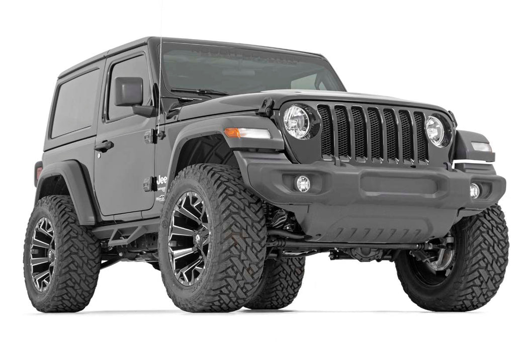 Rough Country Contoured Drop Steps 2 Door compatible with Jeep Wrangler Jl 4Wd (2018-2023) 90761