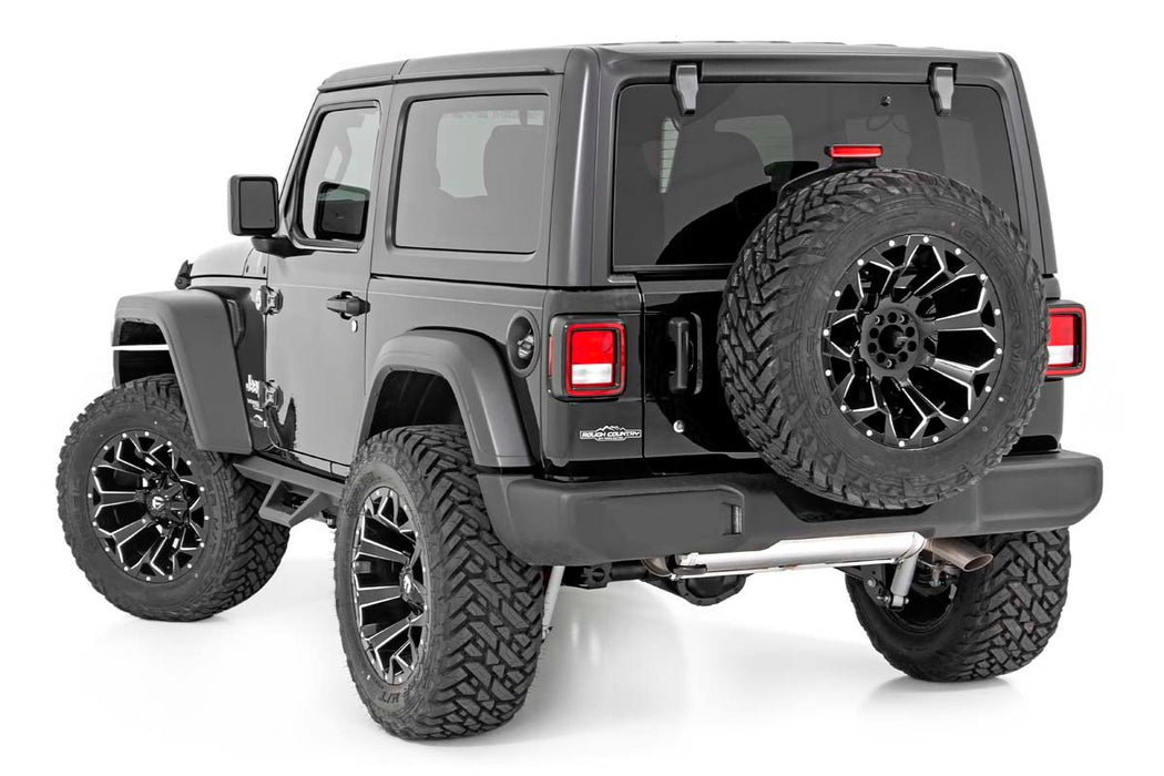 Rough Country Contoured Drop Steps 2 Door compatible with Jeep Wrangler Jl 4Wd (2018-2023) 90761