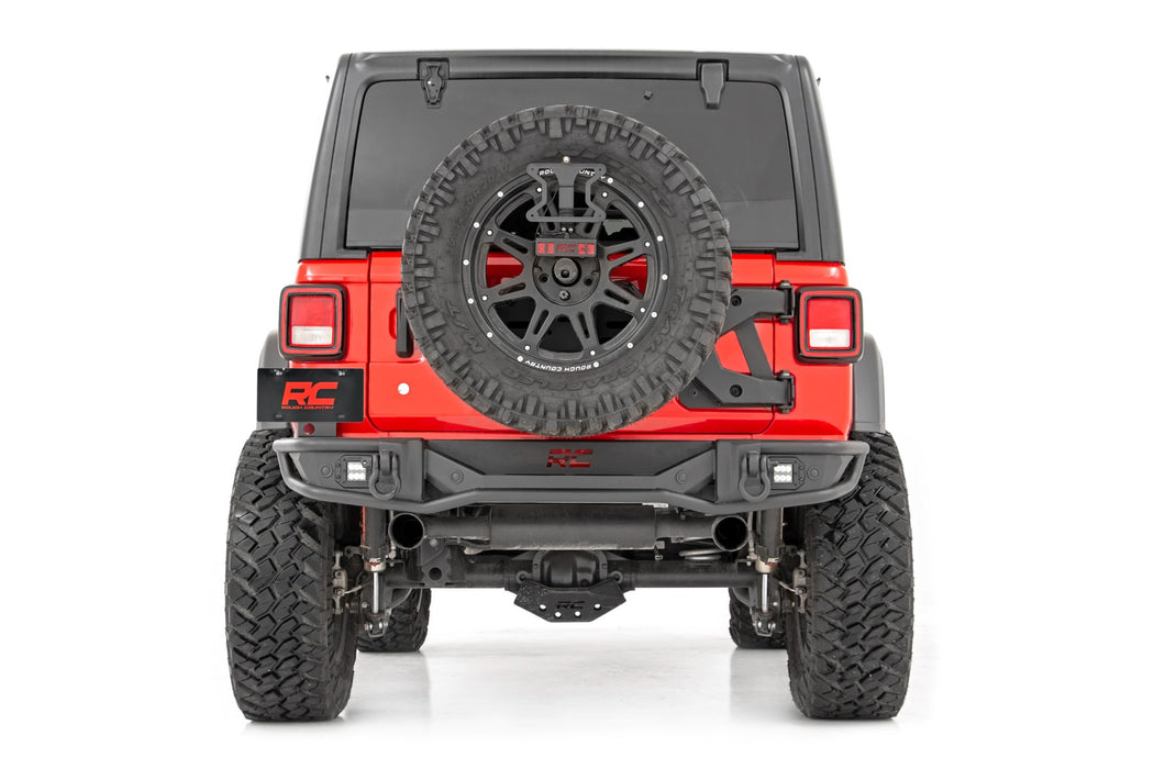 Rough Country Rear Bumper Tubular compatible with Jeep Wrangler Jl 4Wd (2018-2023) 10648