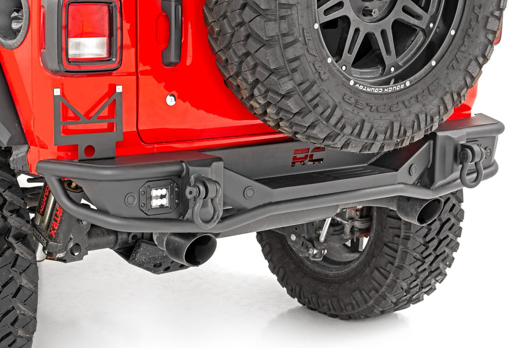 Rough Country Rear Bumper Tubular compatible with Jeep Wrangler Jl 4Wd (2018-2023) 10648