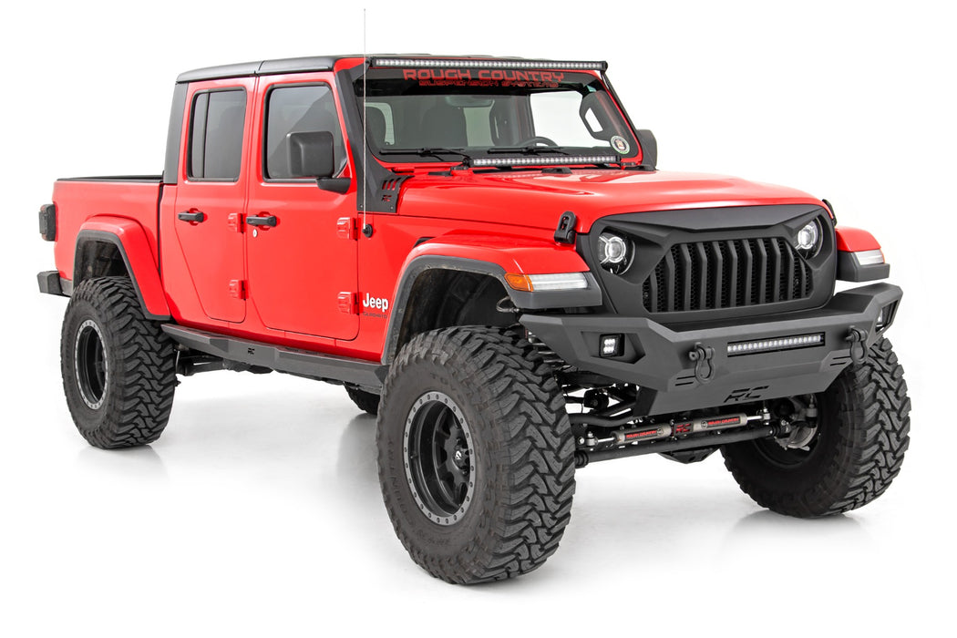 Rough Country Front Bumper Skid Plate compatible with Jeep Gladiator Jt (20-23)/Wrangler Jk (07-18)/Wrangler Jl (18-23) 10635