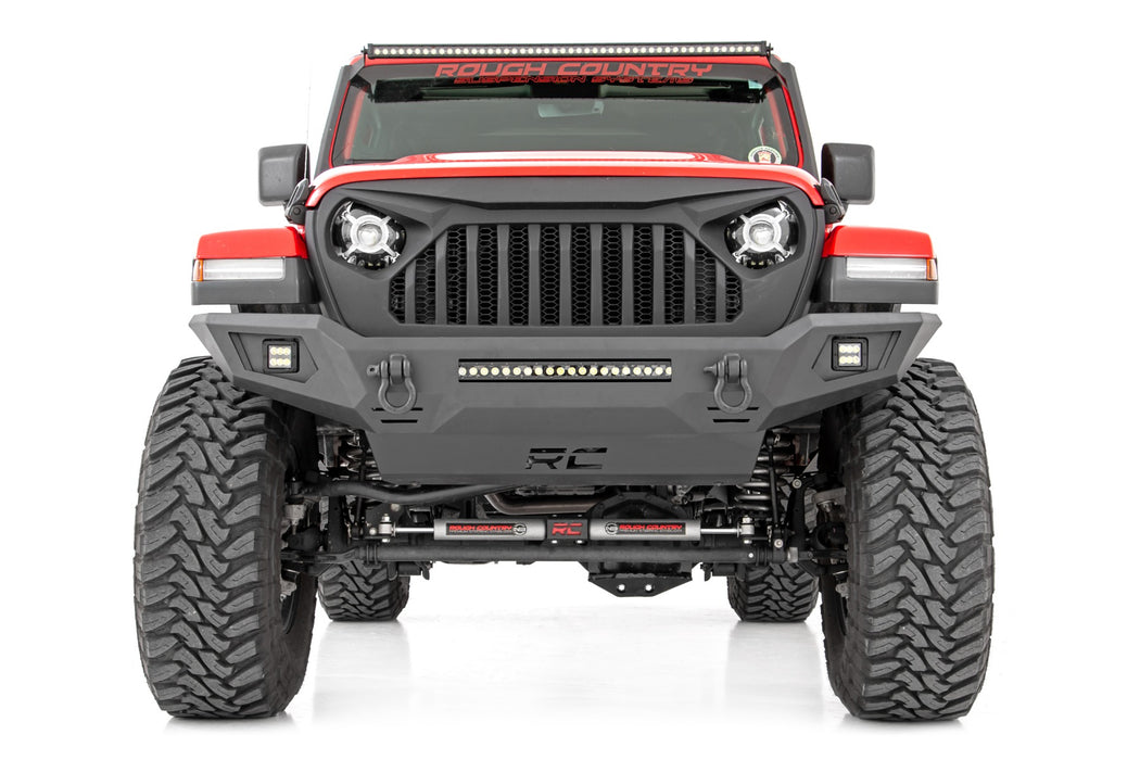 Rough Country Front Bumper Skid Plate compatible with Jeep Gladiator Jt (20-23)/Wrangler Jk (07-18)/Wrangler Jl (18-23) 10635