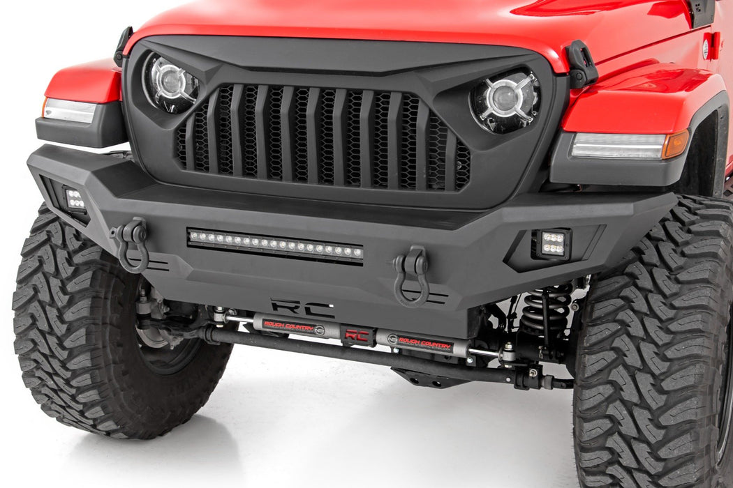 Rough Country Front Bumper Skid Plate compatible with Jeep Gladiator Jt (20-23)/Wrangler Jk (07-18)/Wrangler Jl (18-23) 10635