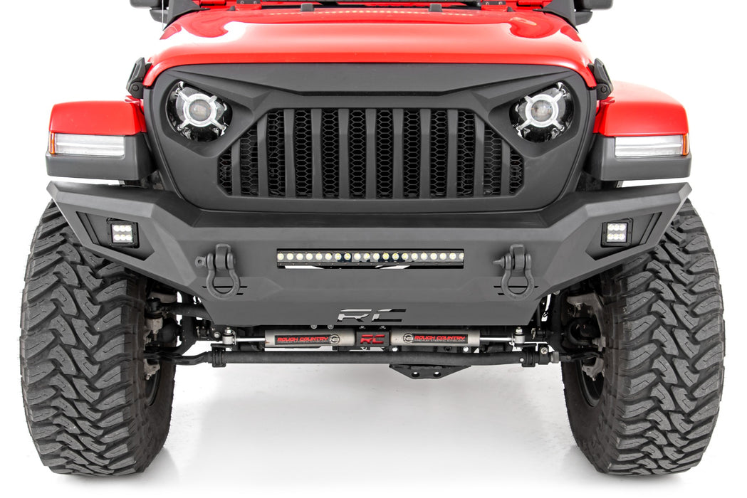 Rough Country Front Bumper Skid Plate compatible with Jeep Gladiator Jt (20-23)/Wrangler Jk (07-18)/Wrangler Jl (18-23) 10635