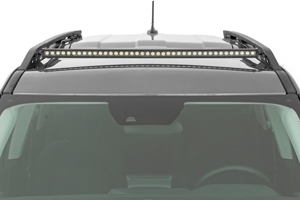 Rough Country Led Light Kit Roof Rack Mount 40" Black Single Row Ford Bronco Sport (21-23) 71039