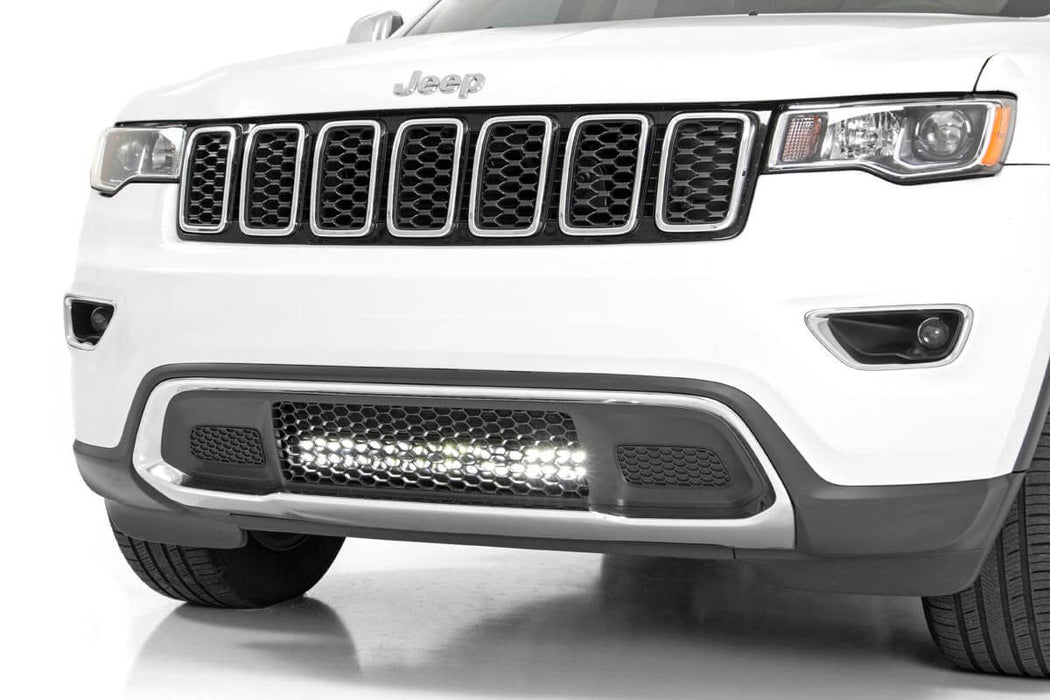 Rough Country Led Light Kit Bumper Mount 20" Black Dual Row compatible with Jeep Grand Cherokee Wk2 (11-20) 70773