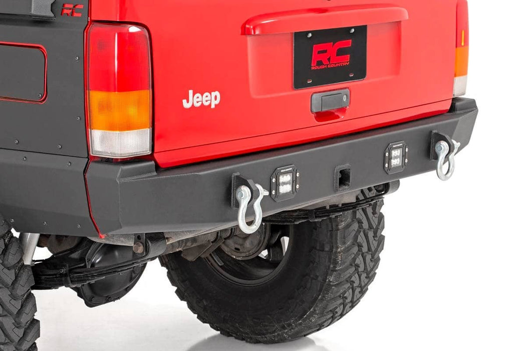 Rough Country Rear Bumper compatible with Jeep Cherokee Xj 2Wd/4Wd (1984-2001) 110504