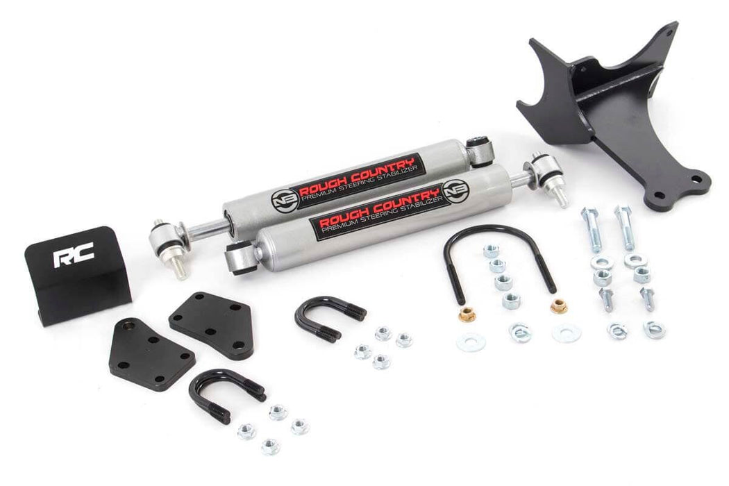 Rough Country N3 Steering Stabilizer Dual 2-8 Inch Lift Ford F-250/F-350 Super Duty (05-22) 8749130