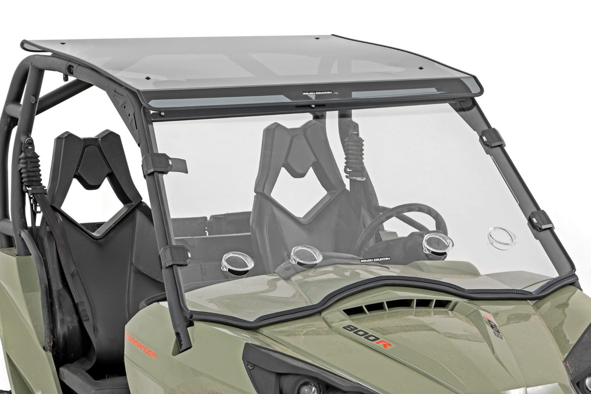 Rough Country Vented Full Windshield Scratch Resistant Fits Can-Am Commander 1000 98212030