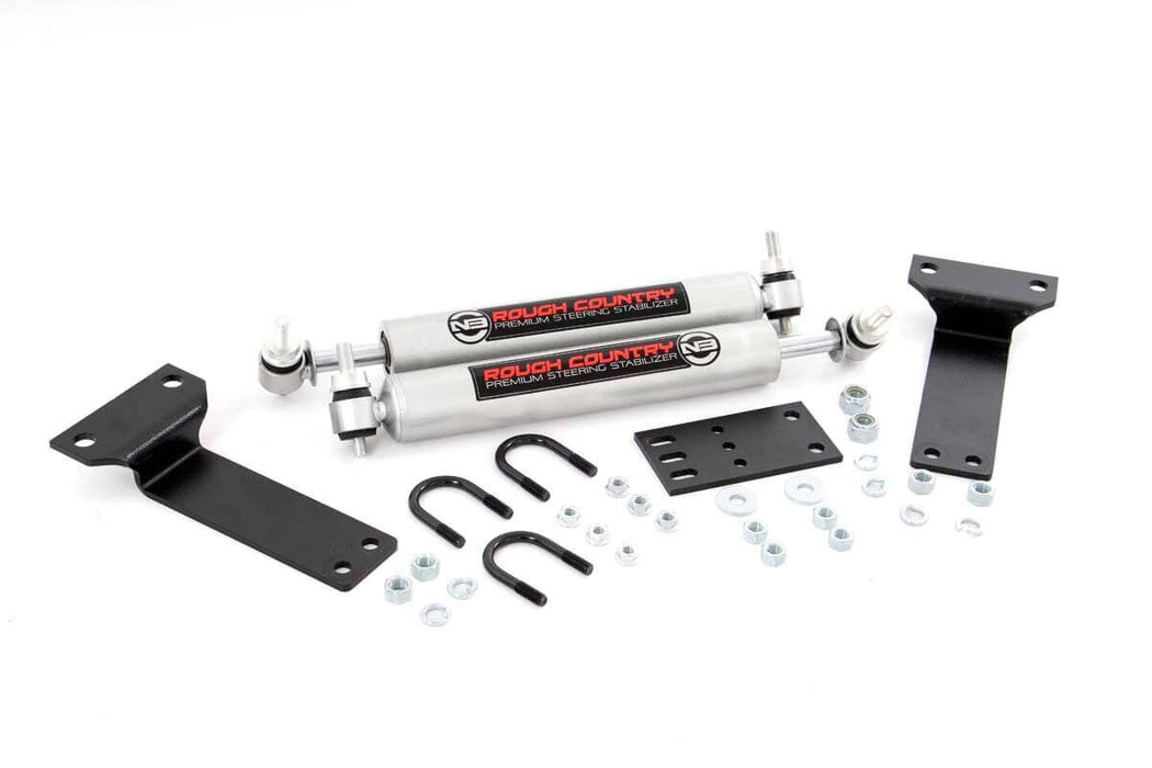 Rough Country N3 Steering Stabilizer Dual 2-8 Inch Lift Ford Excursion (00-05)/Super Duty (99-04) 8749030