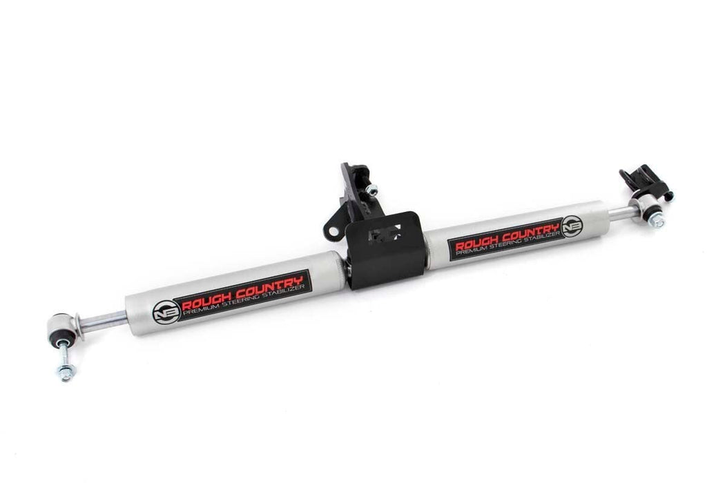 Rough Country N3 Steering Stabilizer Dual 4 Inch Lift compatible with Jeep Grand Cherokee Wj (99-04) 8749630