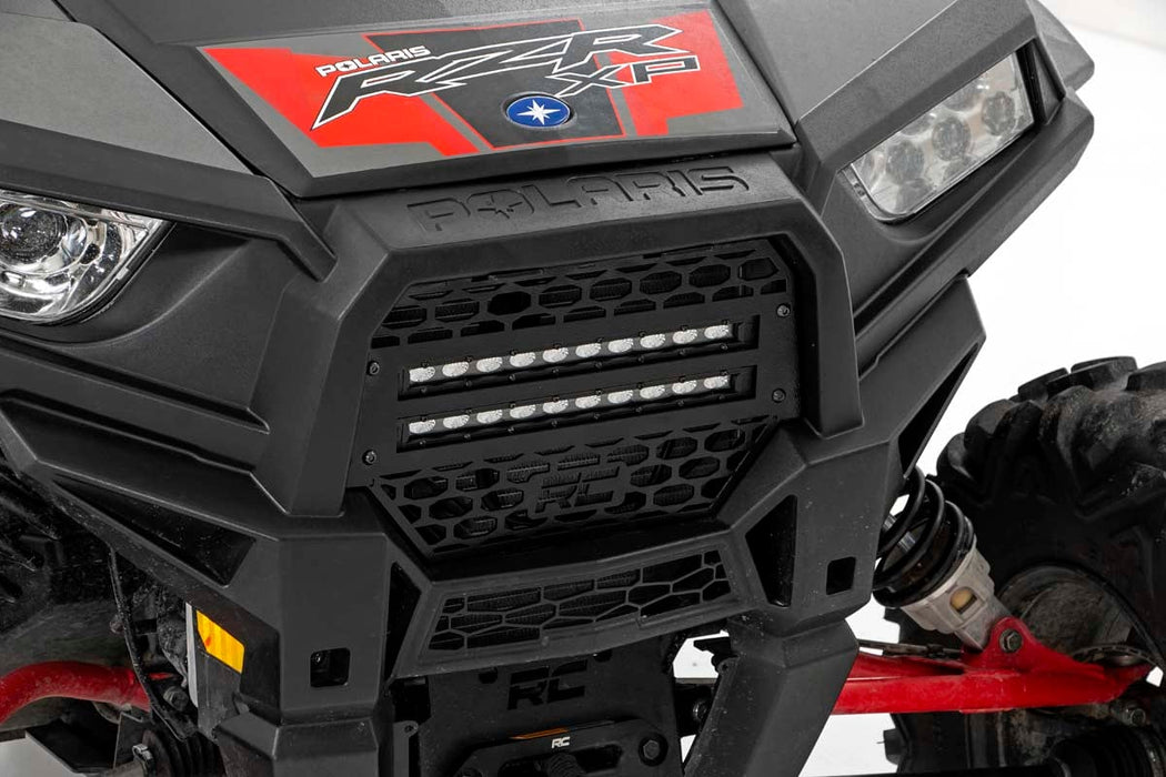 Rough Country Grille Kit 10" Black Slimline Led Pair Polaris Rzr Xp 1000 93041