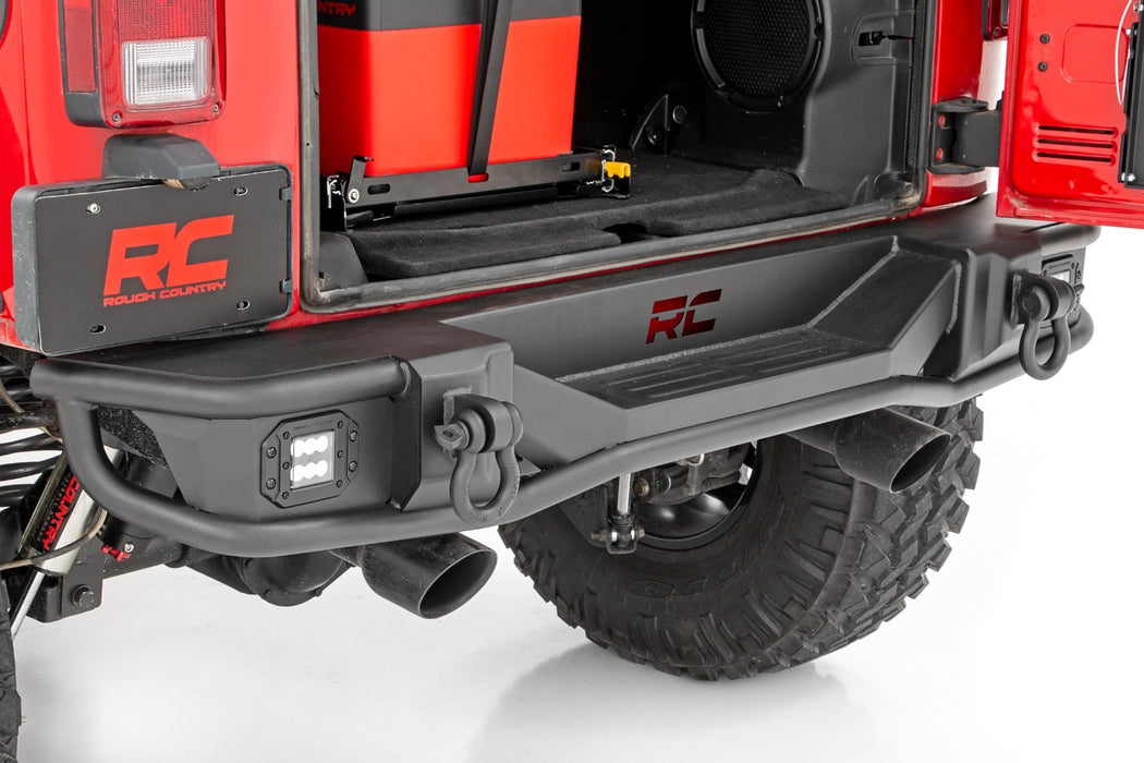 Rough Country Rear Bumper Tubular compatible with Jeep Wrangler Jk (2007-2018) 10649