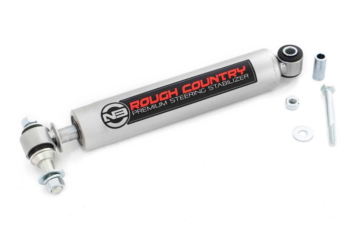 Rough Country N3 Steering Stabilizer Multiple Makes & Models ( Fits Chevy/GMC/compatible with Jeep) 8731730