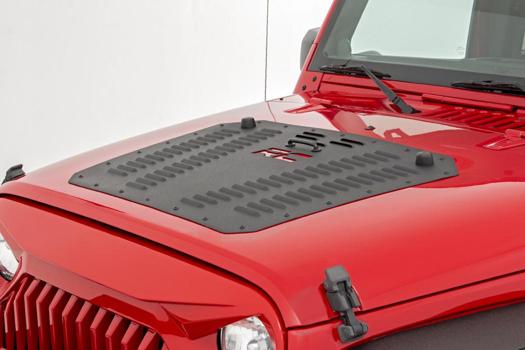 Rough Country Hood Louver With Rc Logo compatible with Jeep Wrangler Jk (2007-2018) 10527