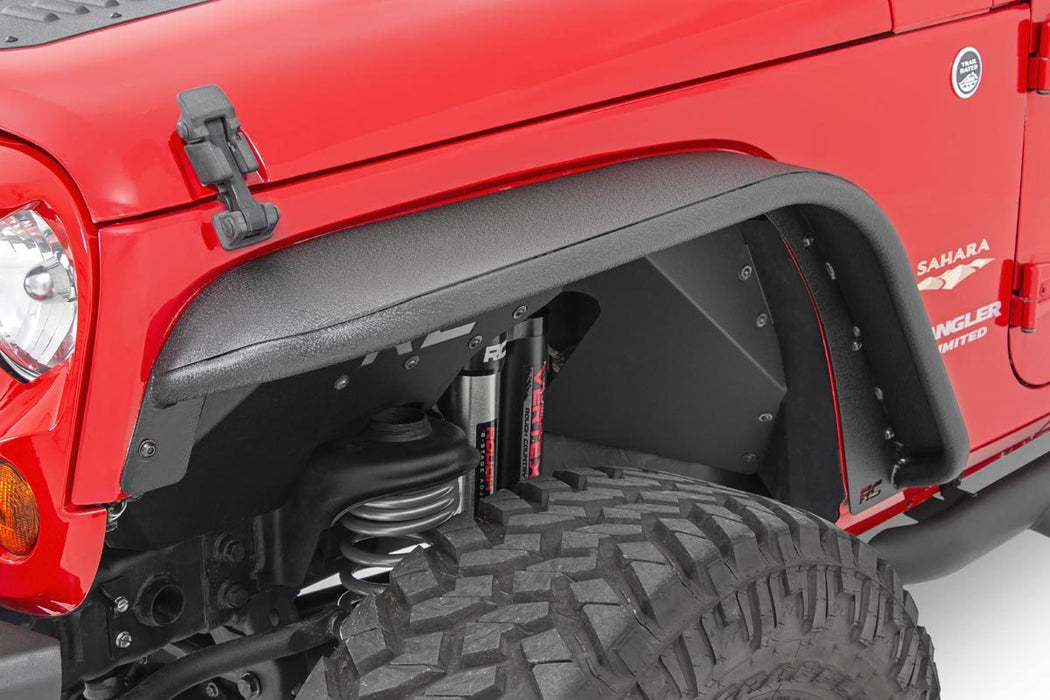 Rough Country Fender Flare Steel Fr & Rr compatible with Jeep Wrangler Jk (2007-2018) 10533