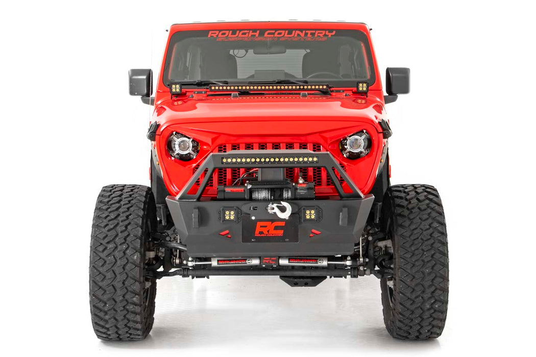 Rough Country Replacement Grille Angry Eyes compatible with Jeep Gladiator Jt (20-23)/Wrangler Jl (18-23) 10496