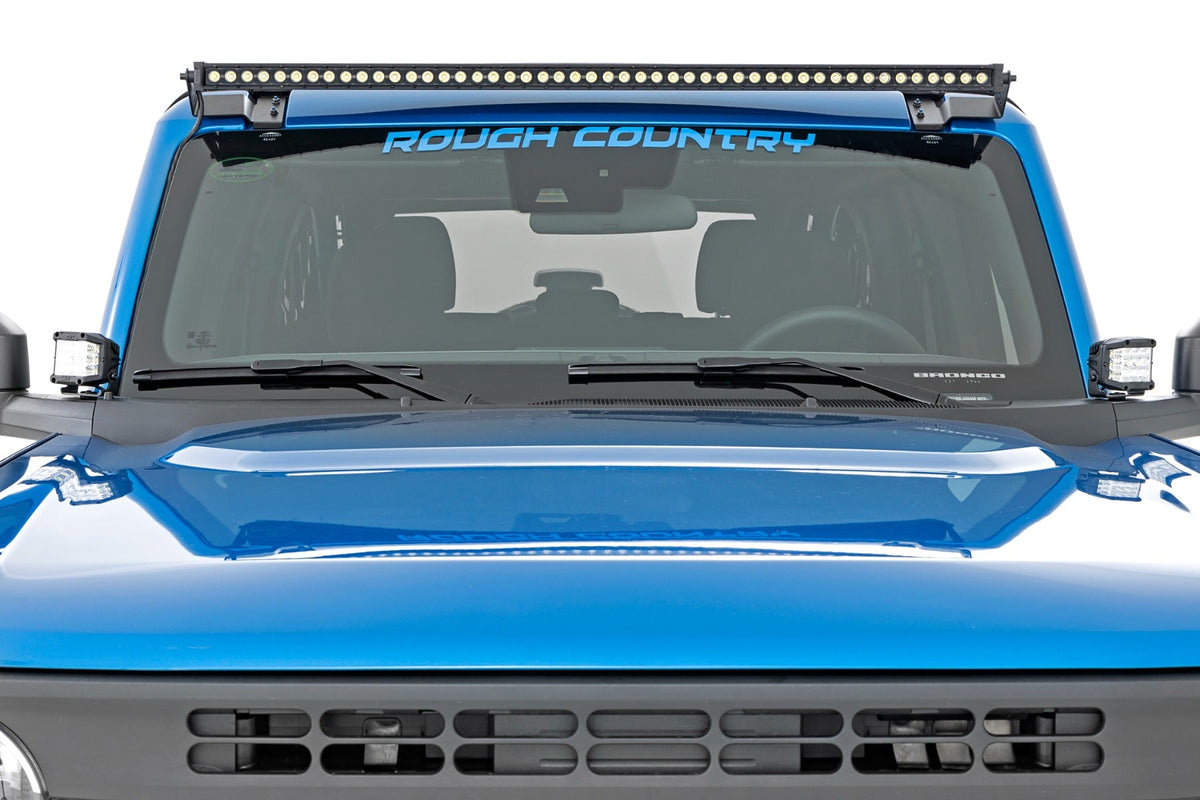 Rough Country Led Light Ditch Mount 2&Quot; Spectrum Pair Spot Pattern Fits Ford Bronco (21-23) 82047