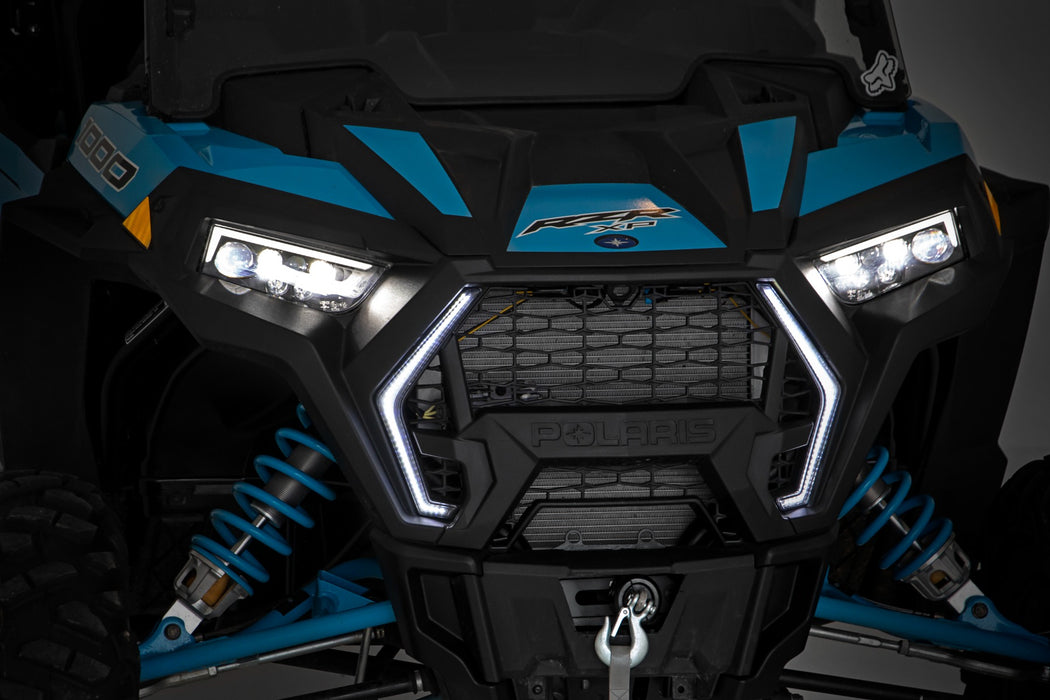 Rough Country Led Light Kit Front Fang Polaris Rzr Turbo S/Rzr Xp 1000 93001