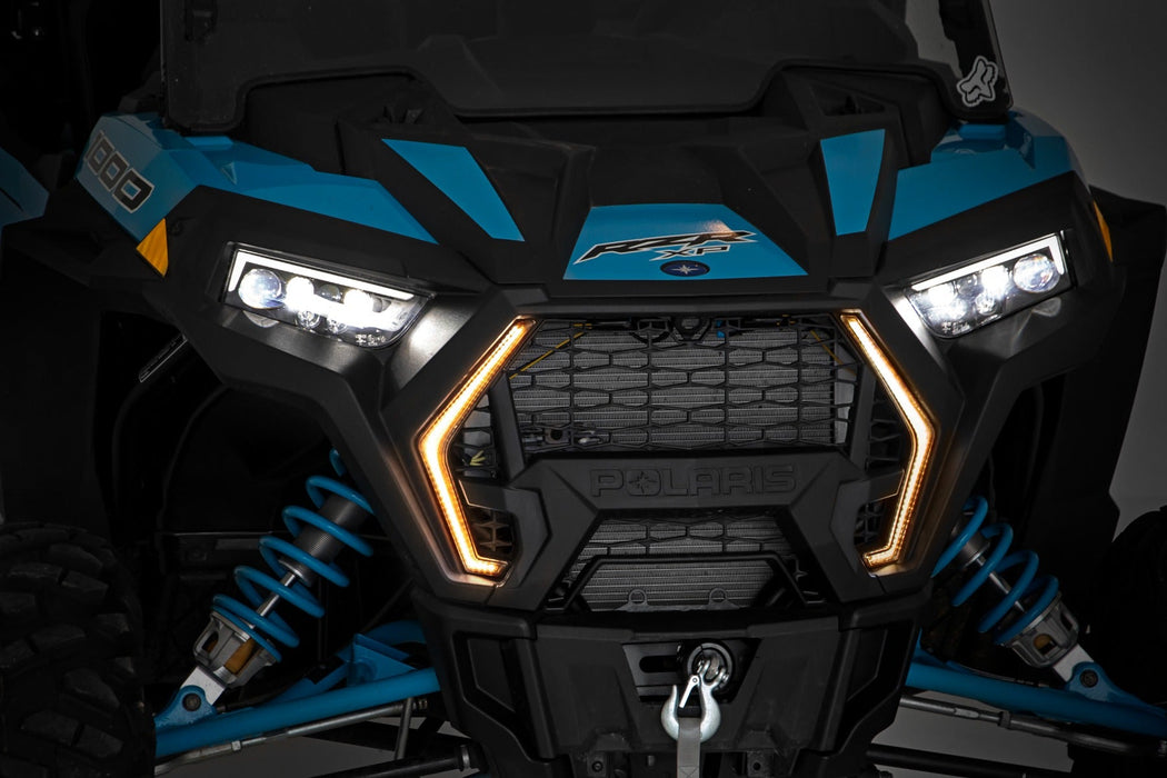 Rough Country Led Light Kit Front Fang Polaris Rzr Turbo S/Rzr Xp 1000 93001