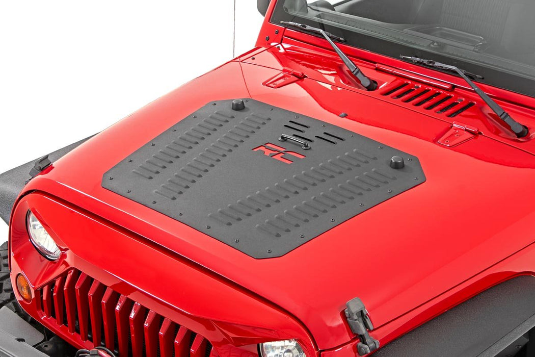 Rough Country Hood Louver With Rc Logo compatible with Jeep Wrangler Jk (2007-2018) 10527