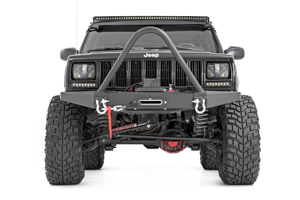 Rough Country Front Winch Bumper compatible with Jeep Cherokee Xj 2Wd/4Wd (1984-2001) 10570