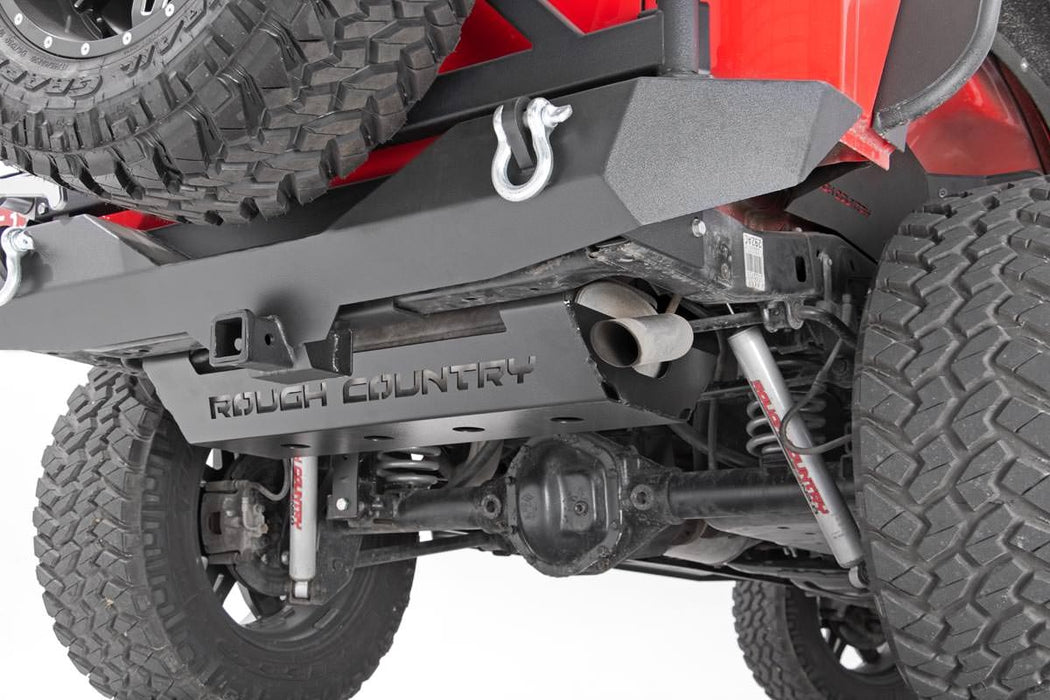 Rough Country Muffler Skid Plate compatible with Jeep Wrangler Jk (2007-2018) 779