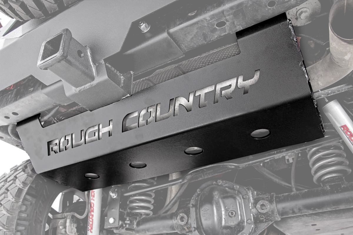 Rough Country Muffler Skid Plate Fits Jeep Wrangler Jk (2007-2018) 779