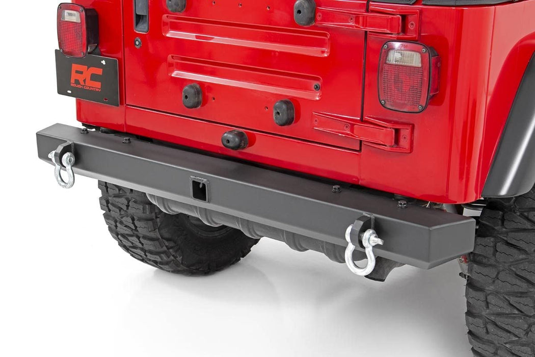 Rough Country Rear Bumper Full Width compatible with Jeep Wrangler Tj (97-06)/Wrangler Yj (87-95) 10591