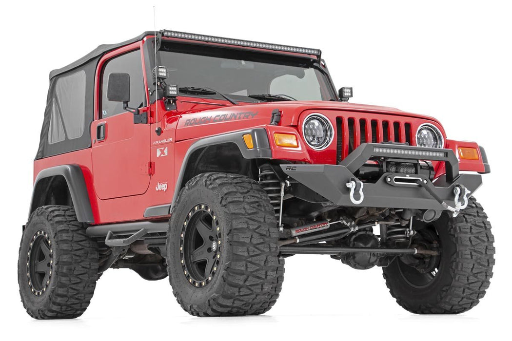 Rough Country Front Bumper Rock Crawler compatible with Jeep Wrangler Tj (97-06)/Wrangler Yj (87-95) 10595