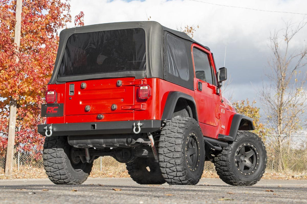 Rough Country Rear Bumper Full Width compatible with Jeep Wrangler Tj (97-06)/Wrangler Yj (87-95) 10591