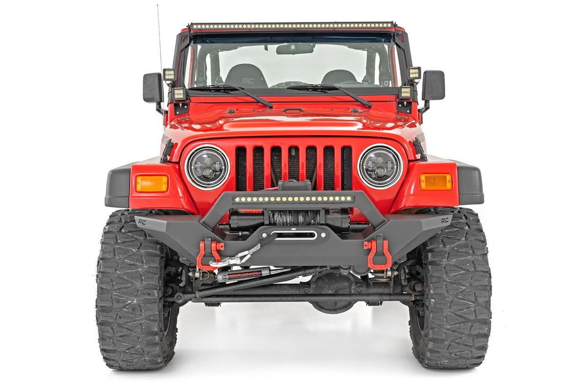 Rough Country Headlights Drl Halo Led 7" Fits Jeep Wrangler Tj 4WD (1997-2006) RCH5400