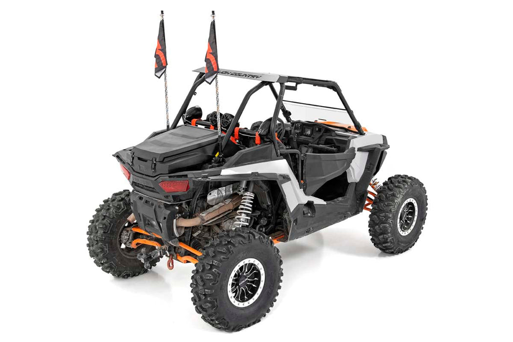 Whip Mount | Cage | 4' Multl-Color LED Whip Pair | Polaris RZR 1000XP (14-17)