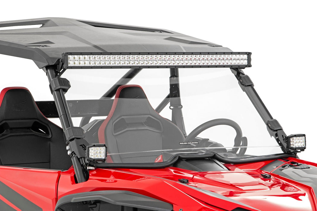 LED Light | Front Mount | 40" Black Dual Row | White DRL | Honda Talon (19-21)